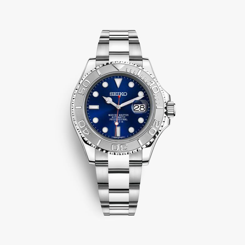 Seiko Special Edition YachtMaster Blue Homage Mod Watch