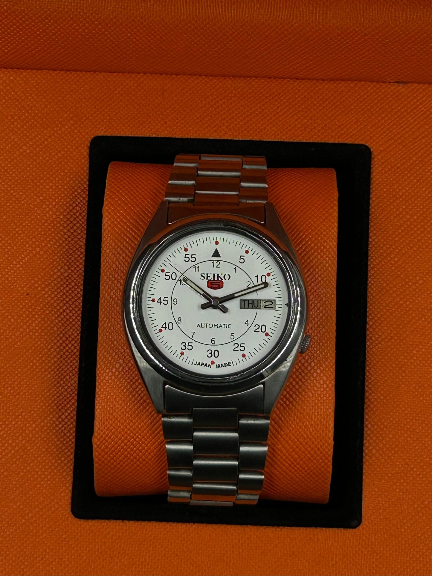 Unique Seiko Pre-Owned Modified Watch White