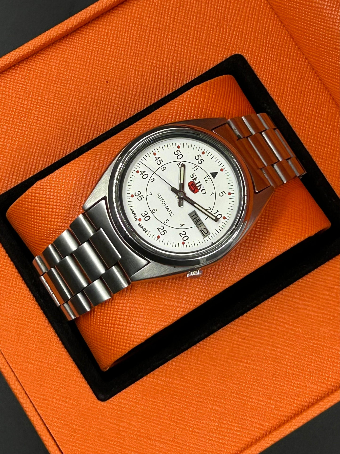 Unique Seiko Pre-Owned Modified Watch White