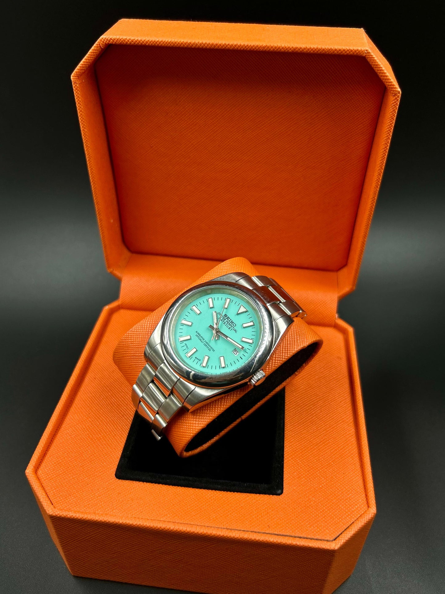 Seiko Datejust Tiffany Blue Automatic Homage