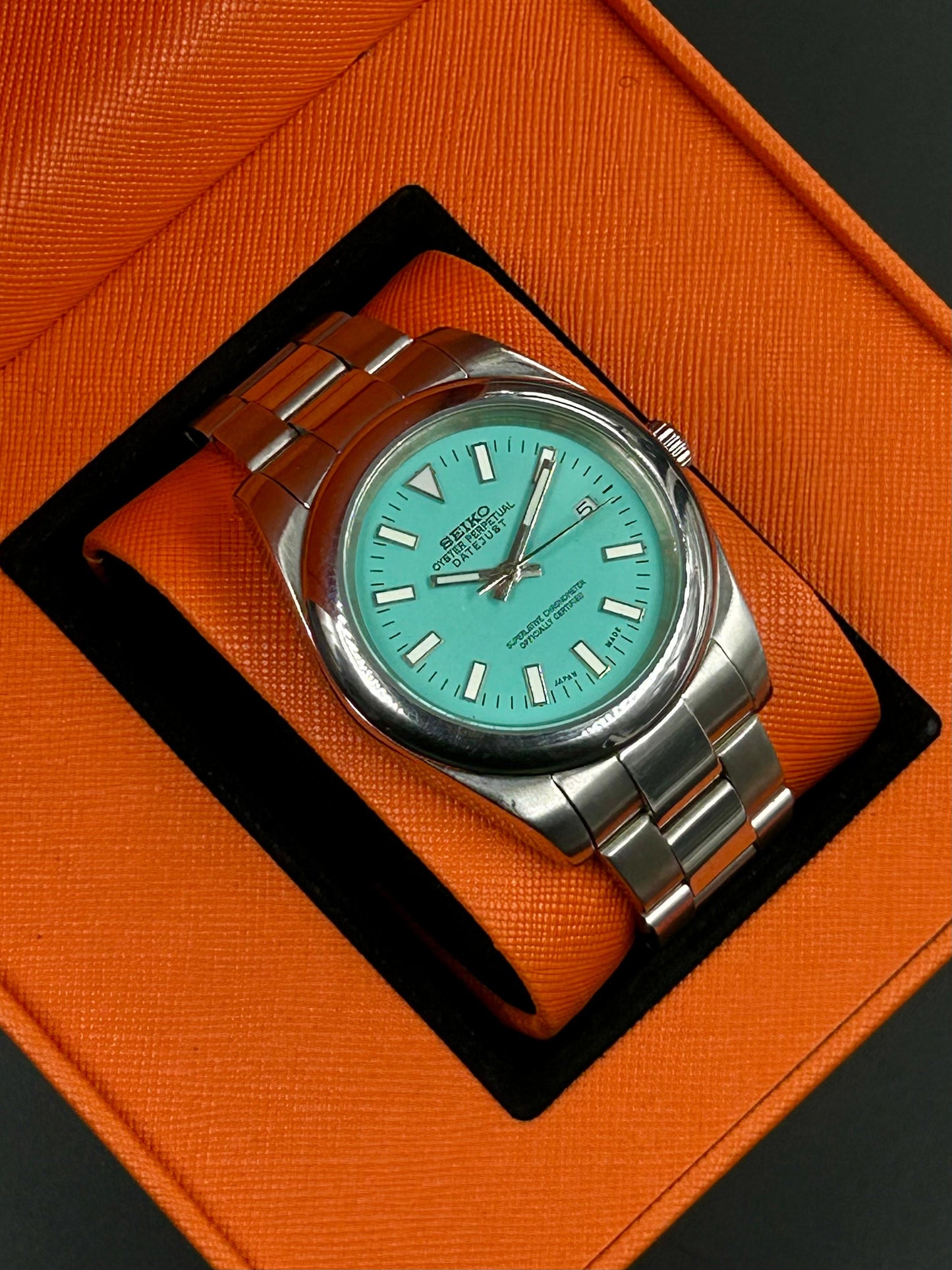 Seiko Datejust Tiffany Blue Automatic Homage