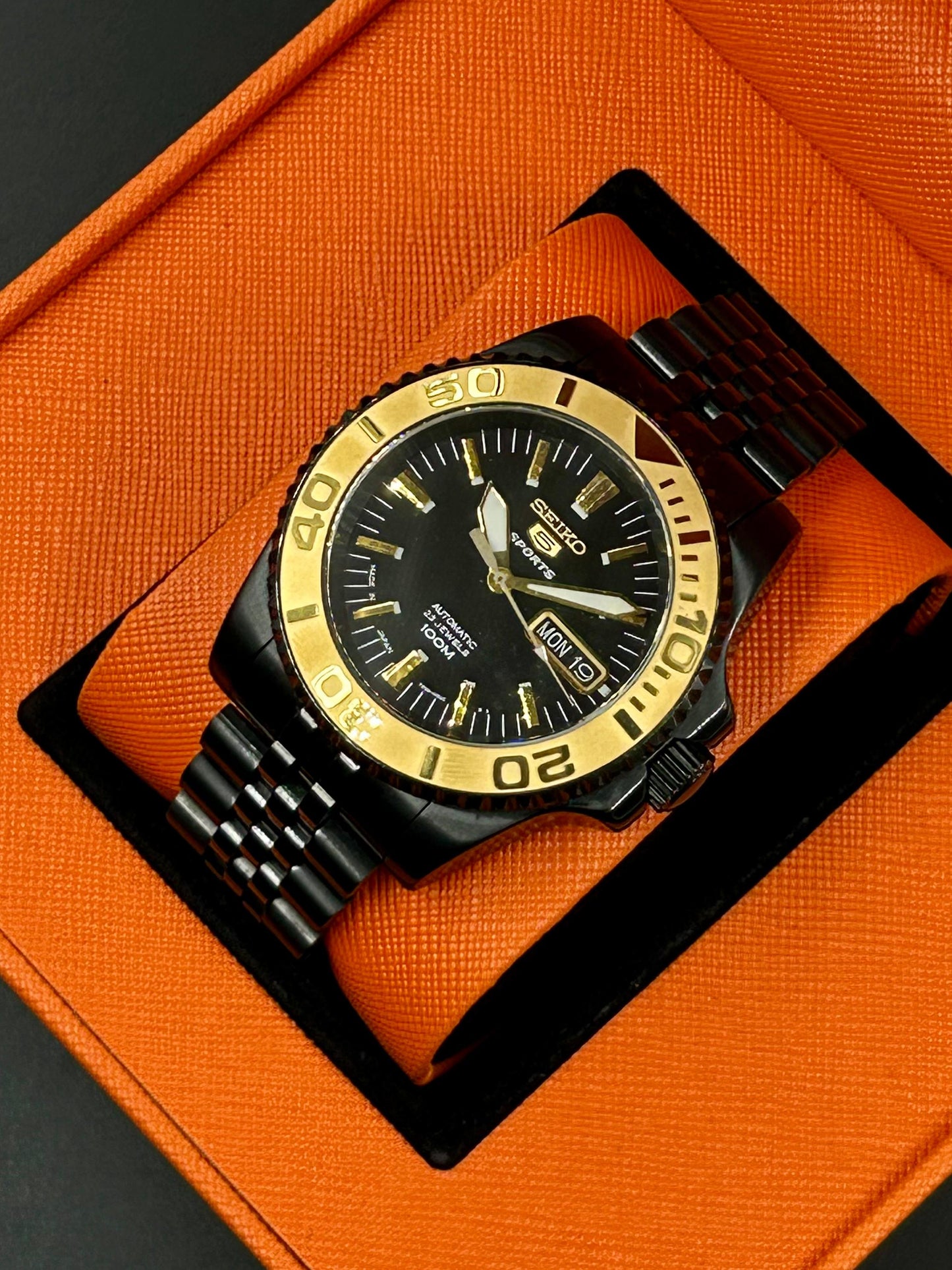 Seiko Black YachtMaster Automatic MOD