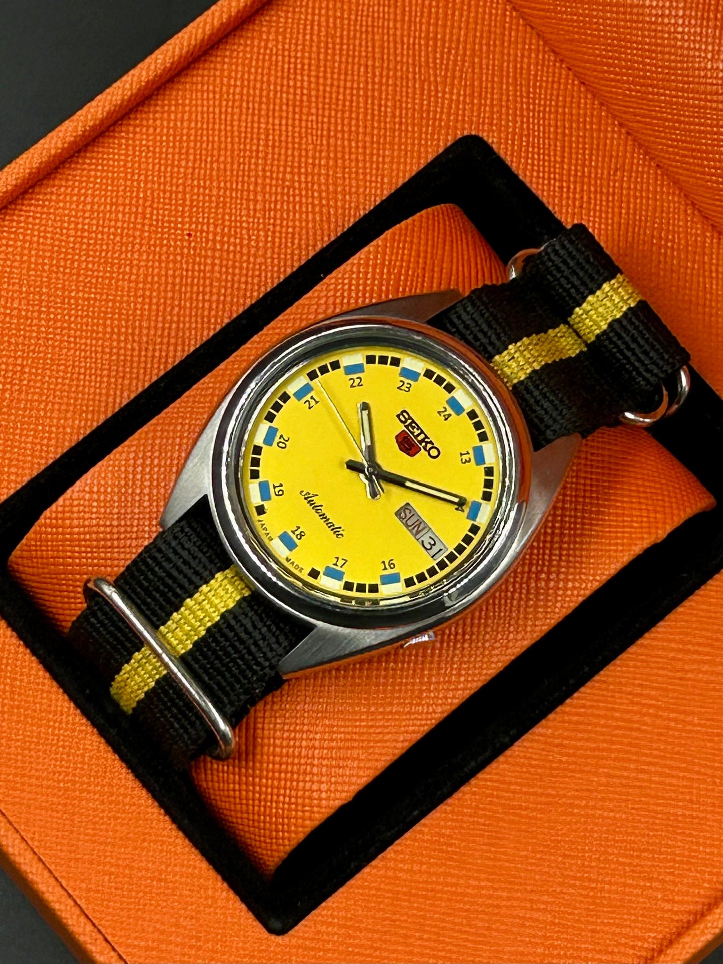 Pre-Owned Seiko 5 Sports Automatic Yellow