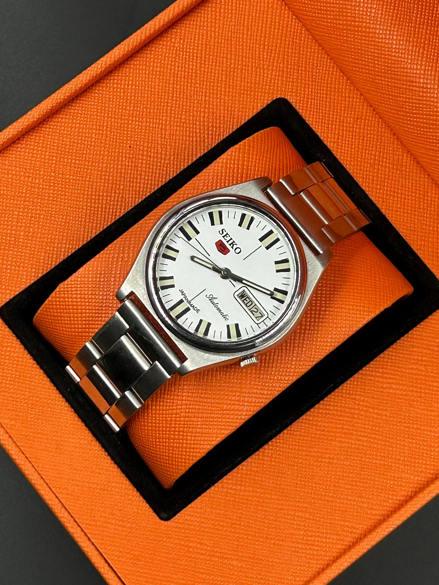 Pre-Owned Seiko 5 Sports Automatic White