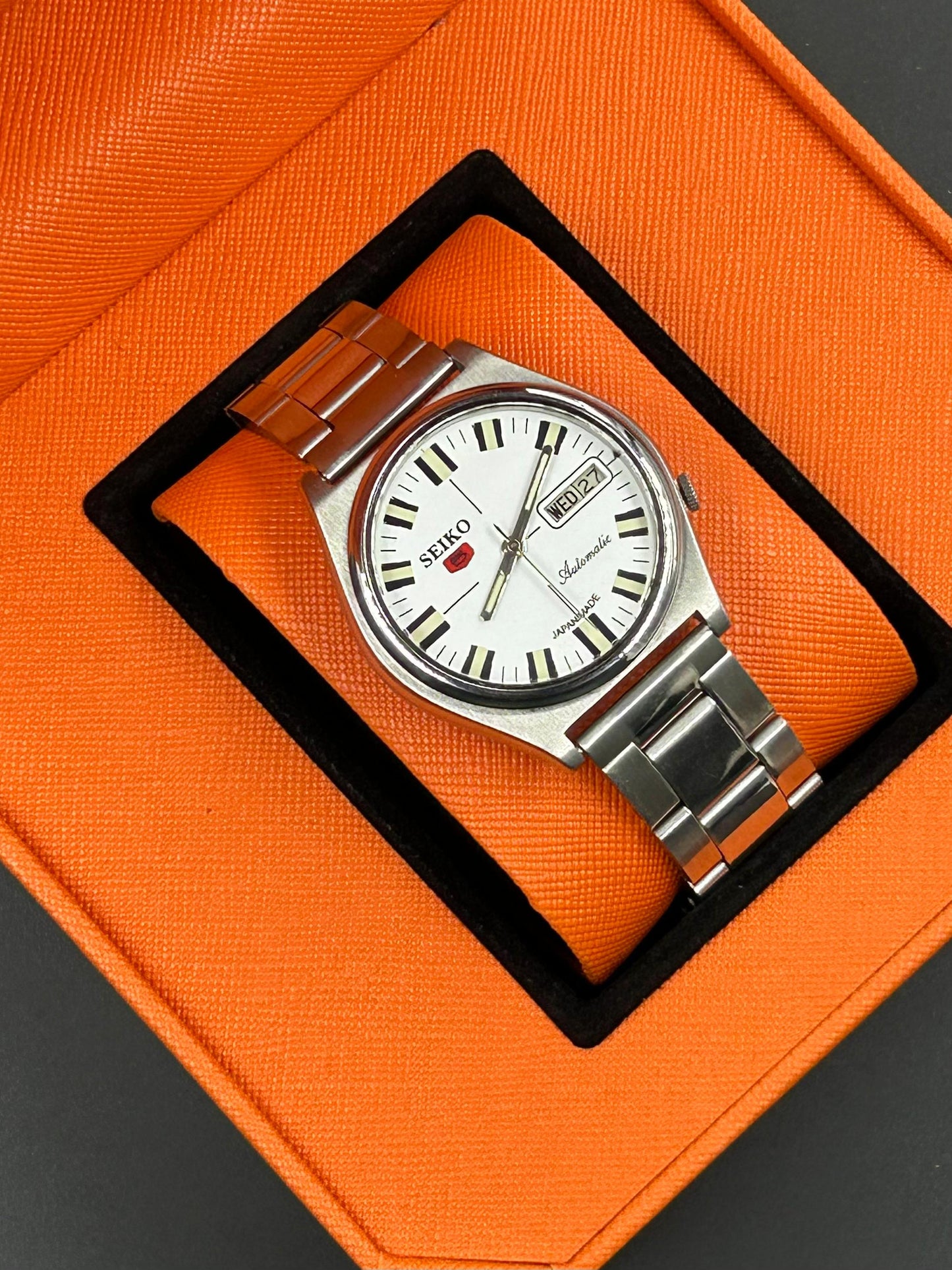 Pre-Owned Seiko 5 Sports Automatic White