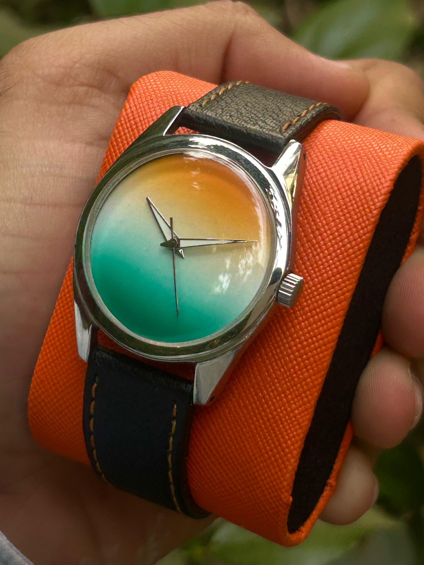 Pre-Owned HMT Tiranga Special Edition Handwinding Mod Unisex Watch