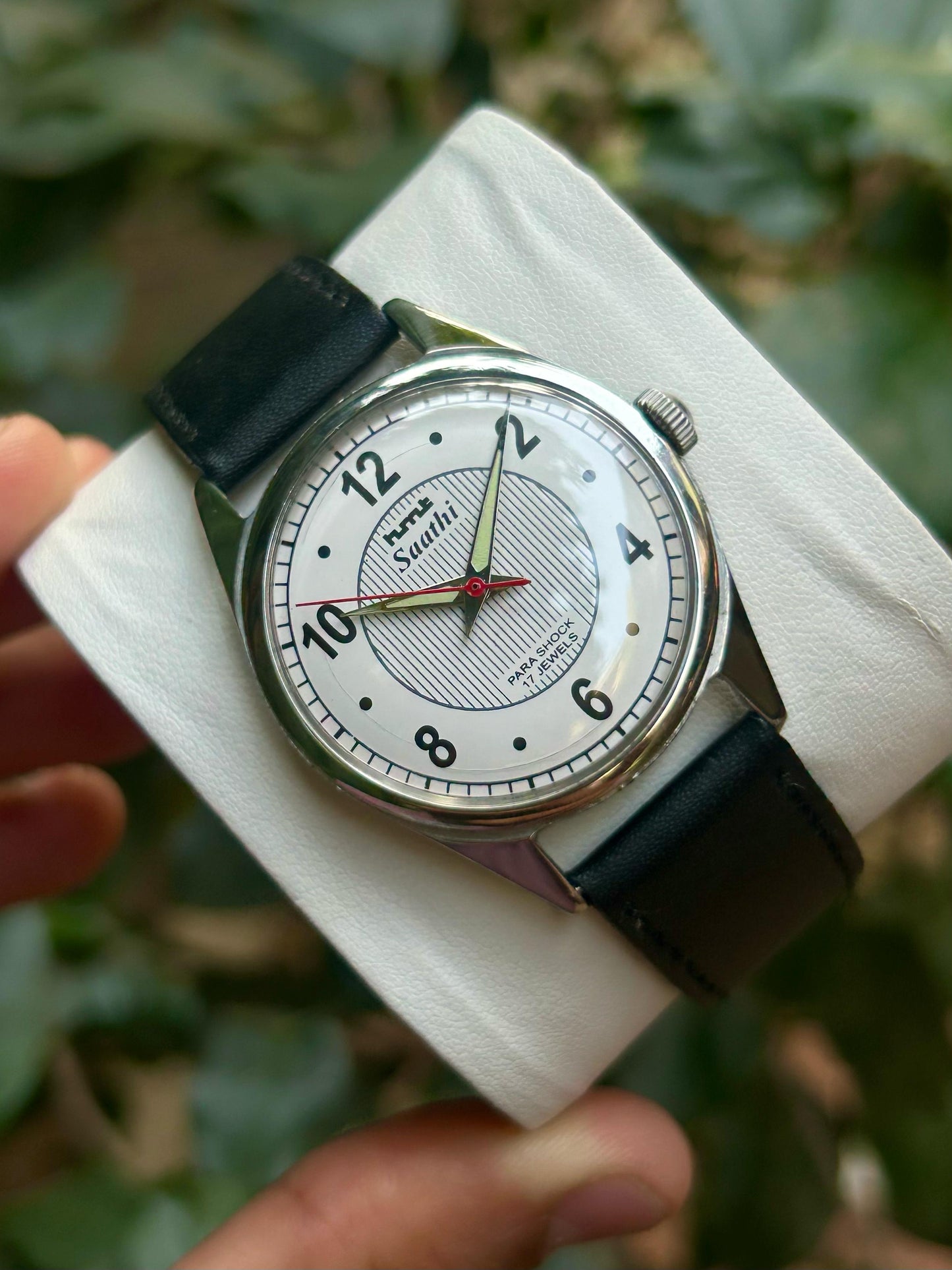 PreOwned White Hmt Sarathi Handwinding Unisex Watch