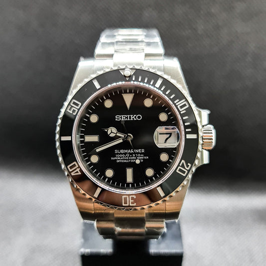 Seiko 2nd Gen Submariner Homage Mod Watch