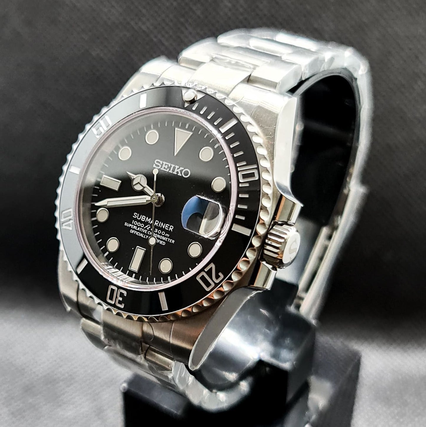 Seiko 2nd Gen Submariner Homage Mod Watch