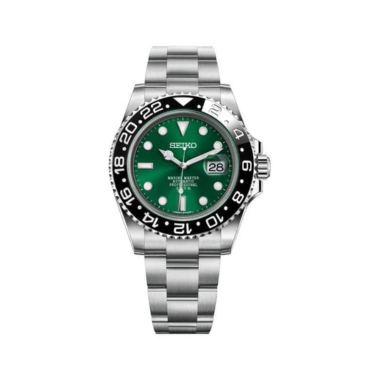 Seiko GMT Hulk Automatic Homages Mod Watch