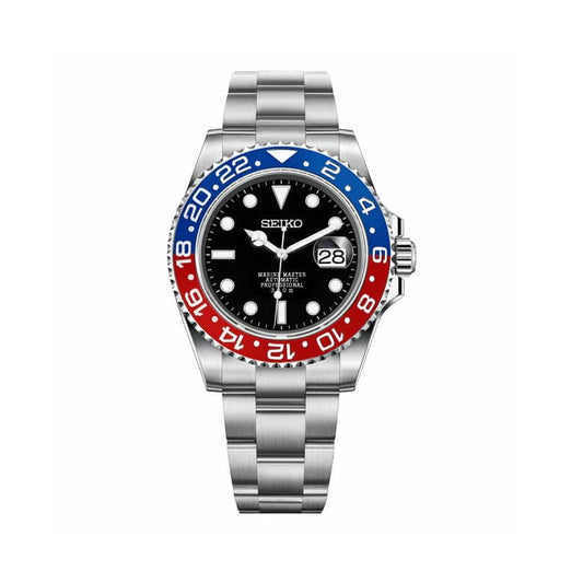 Seiko Pepsi Automatic Homage Mod Watch